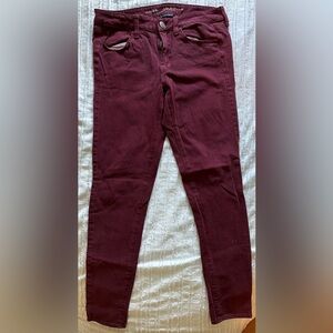 American Eagle Red Jeans